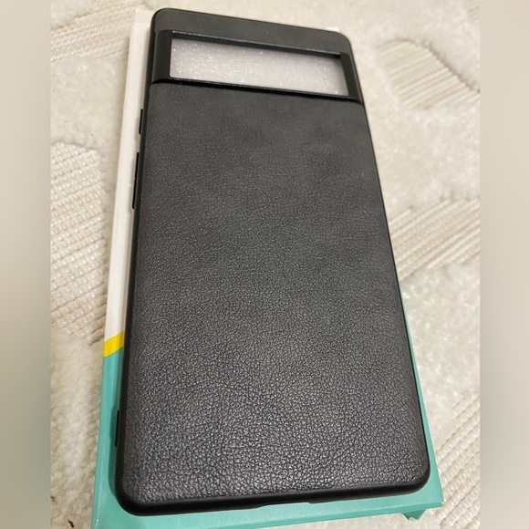 # 4 - Google Pixel 6A Gray leather phone case cover - Picture 6 of 10